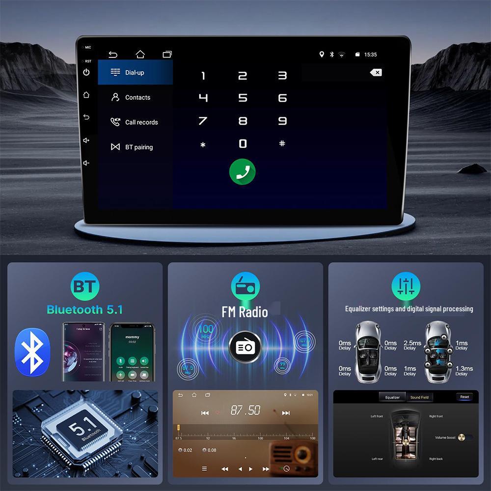 10,1-дюймовая IPS-сенсорная автомагнитола Android 12 с беспроводным подключением для Honda Civic 2006-11