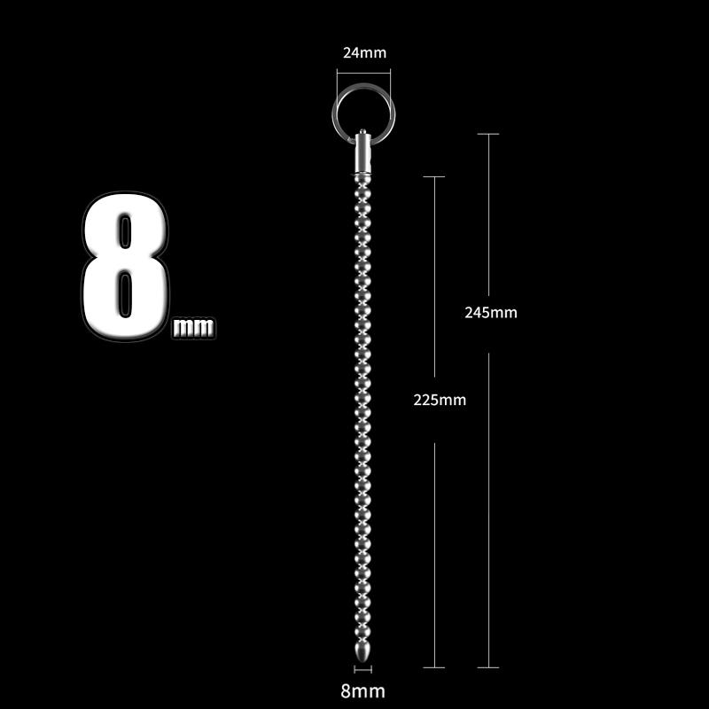 Нержавеющая сталь уретральные звуковые расширители пенисная пробка вставка стимуляция катетер бусины мужской мастурбатор секс-игрушки для мужчин