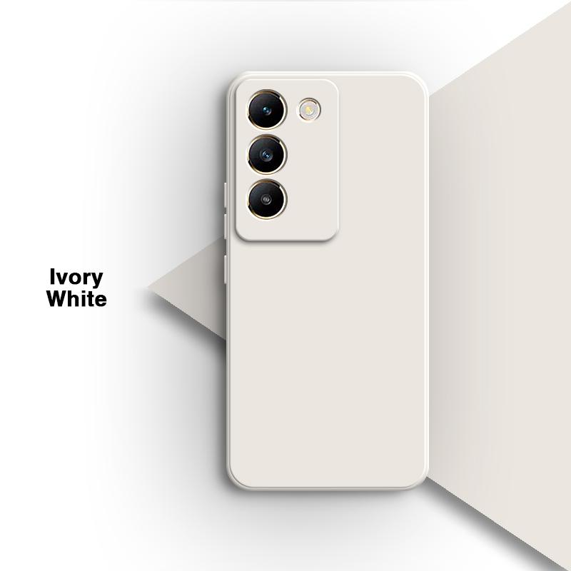 Мягкий квадратный чехол для телефона VIVO V40 SE 5G 6.67" Оболочка Оригинальный Конфетный Funda Силиконовый Классический Прямоугольный Задняя крышка Аксессуары