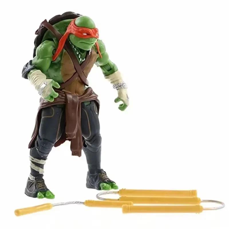 4 шт. Фигурки Черепашек-ниндзя NECA TMNT Аниме Фильм Фигурка Подвижная Модель Игрушки Каваи Харадзюку Детский Подарок