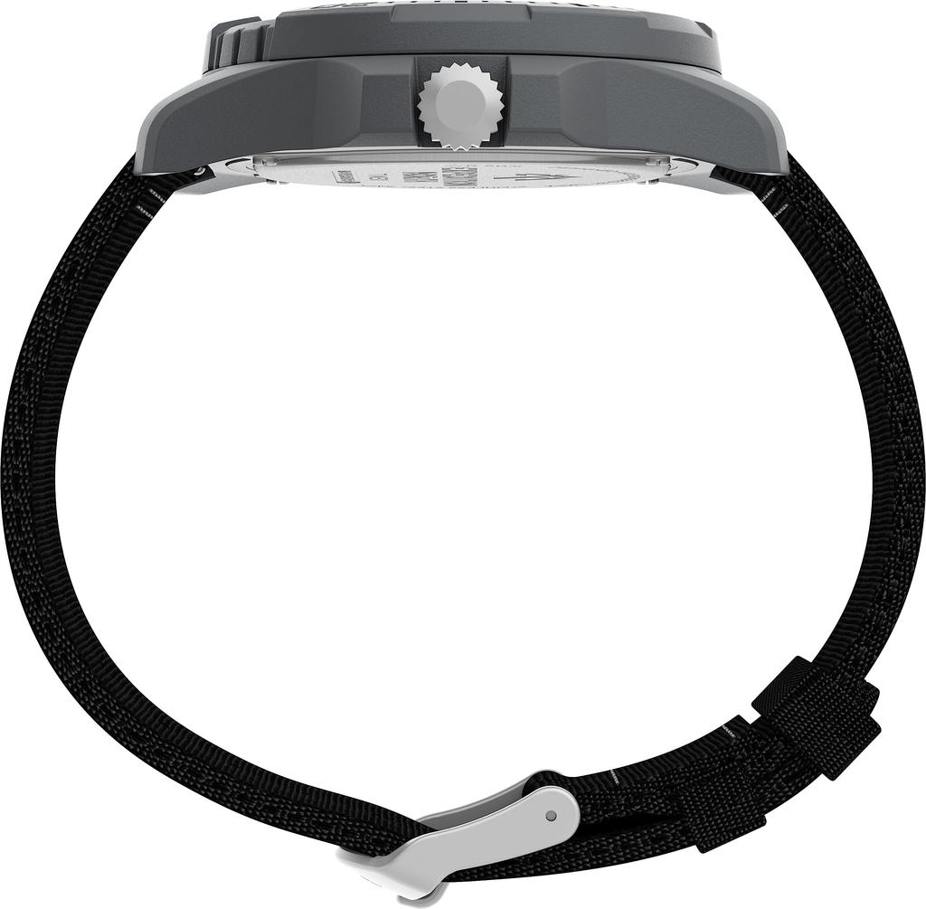 Watch Expedition Ocean Black Dial Ocean Plastic Mineral Glass Solar 5 ATM Water Resistant 44MM Watch TW2V40500 Black [TIMEX] Free-dive Men's