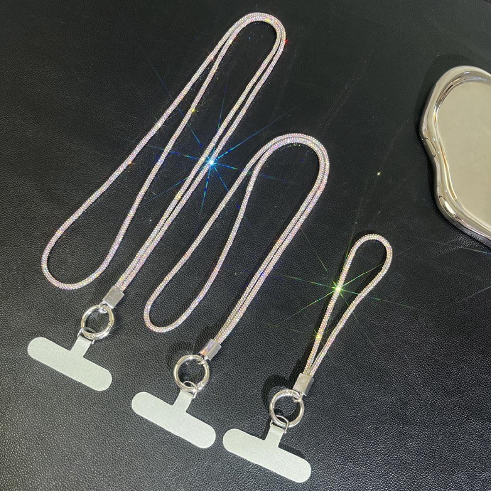 Ремешок для телефона со стразами, яркий чехол для телефона, ремни-цепочки, подвесной шнур, аксессуары для телефонов