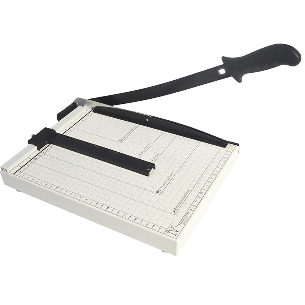 Manual Paper Cutter Heavy Duty Steel Base Stack Paper Trimmer Paper Slicer Cutting Board for Office