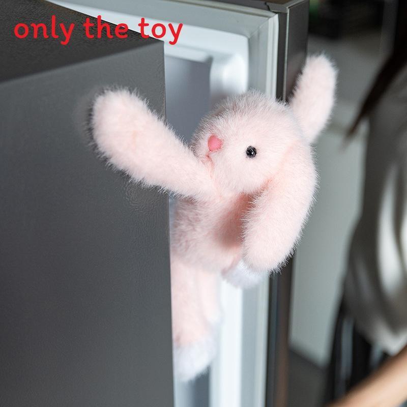 Rabbit Cat Cute Bear Magnetic Cartoon Plush Kid Toy For Desktop Decoration
