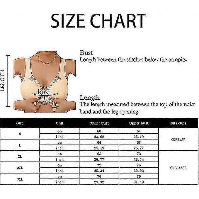 Non-wired Bra With Front Closure, Sports Bra With Front Opening Lace Comfortable Everyday Bra For Yoga, Sports Sleep Bra Push Up - MMIAO