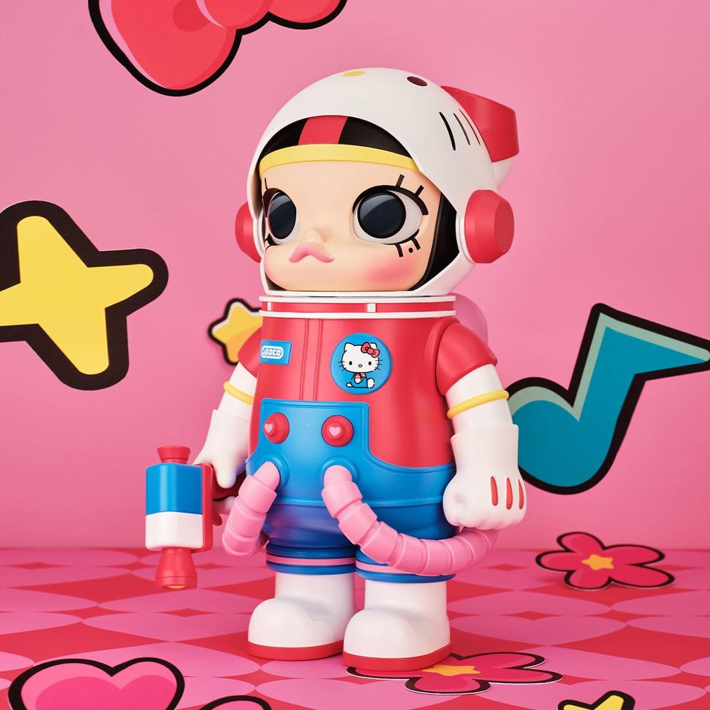 POP MART MEGA Collection SPACE MOLLY Sanrio Characters Series Pop Mart Gachapon Blind Box Figure Plastic Model Premium Toy PVC Soft Vinyl Original