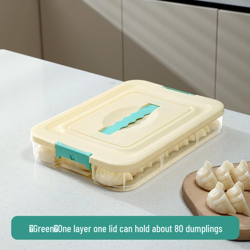 Dumpling Quick-Freeze Multi-Layer Storage Box for Freshness Preservation