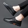 Модные однотонные мужские повседневные лоферы  Удобная мягкая подошва, противоскользящая обувь для вождения  Высококачественная легкая плоская обувь для ходьбы