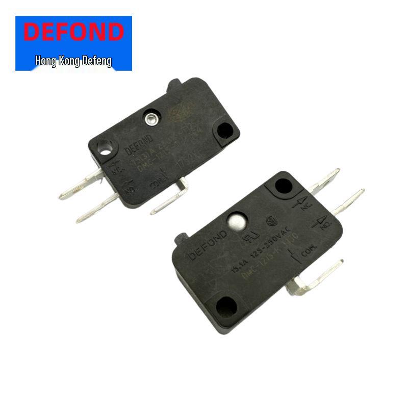 Высокотоковый 15А Большой Микропереключатель DMC-1215-T/H, 3-контактная Электрическая Кнопка Предельного Переключателя