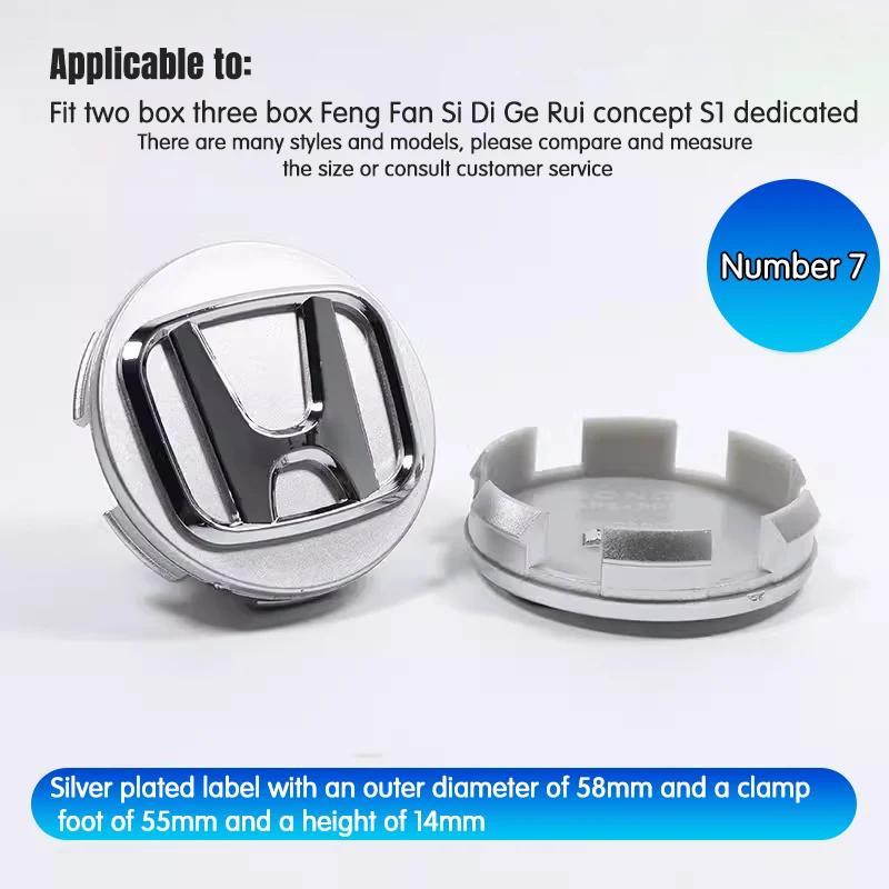 4Pcs 69mm 62mm 58mm Car Wheel Center Hub Cap Caps Emblem Logo classic style For Honda Civic Accord Fit CRV Jazz Odyssey Prelude