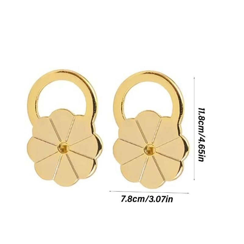 10pcs Comfortable Earring Backs Stylish Earring Backs with Pigs Nose/Flower Shape Unique Lifters for Heavy Earrings