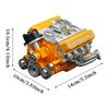 89% Бензиновый Двигатель OHV V8 Малый Блок Наборы Моделей Двигателя Cison V8 Набор Двигателя Собери Сам Stem V8 Модель Двигателя для Взрослых