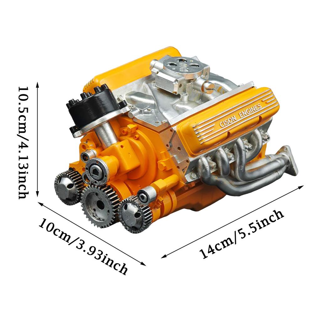 89% Бензиновый Двигатель OHV V8 Малый Блок Наборы Моделей Двигателя Cison V8 Набор Двигателя Собери Сам Stem V8 Модель Двигателя для Взрослых