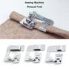 Stainless Steel Crimp Tool Rolled Hem Feet Hemming Cloth Strip Presser Foot Sewing Machine Parts