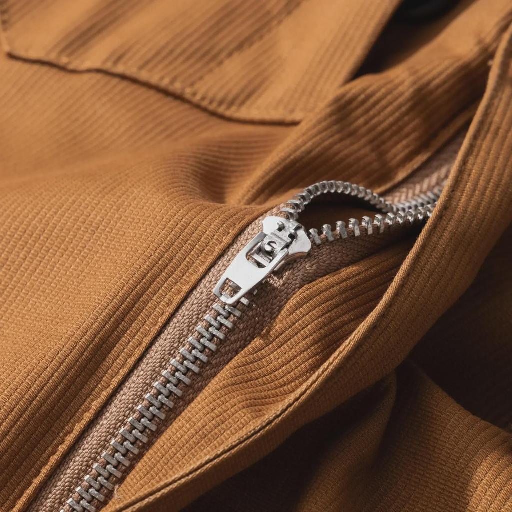 Nijiang American Retro Loose Khaki BF Straight Bib Overalls - Men's Casual One-Piece Long Pants