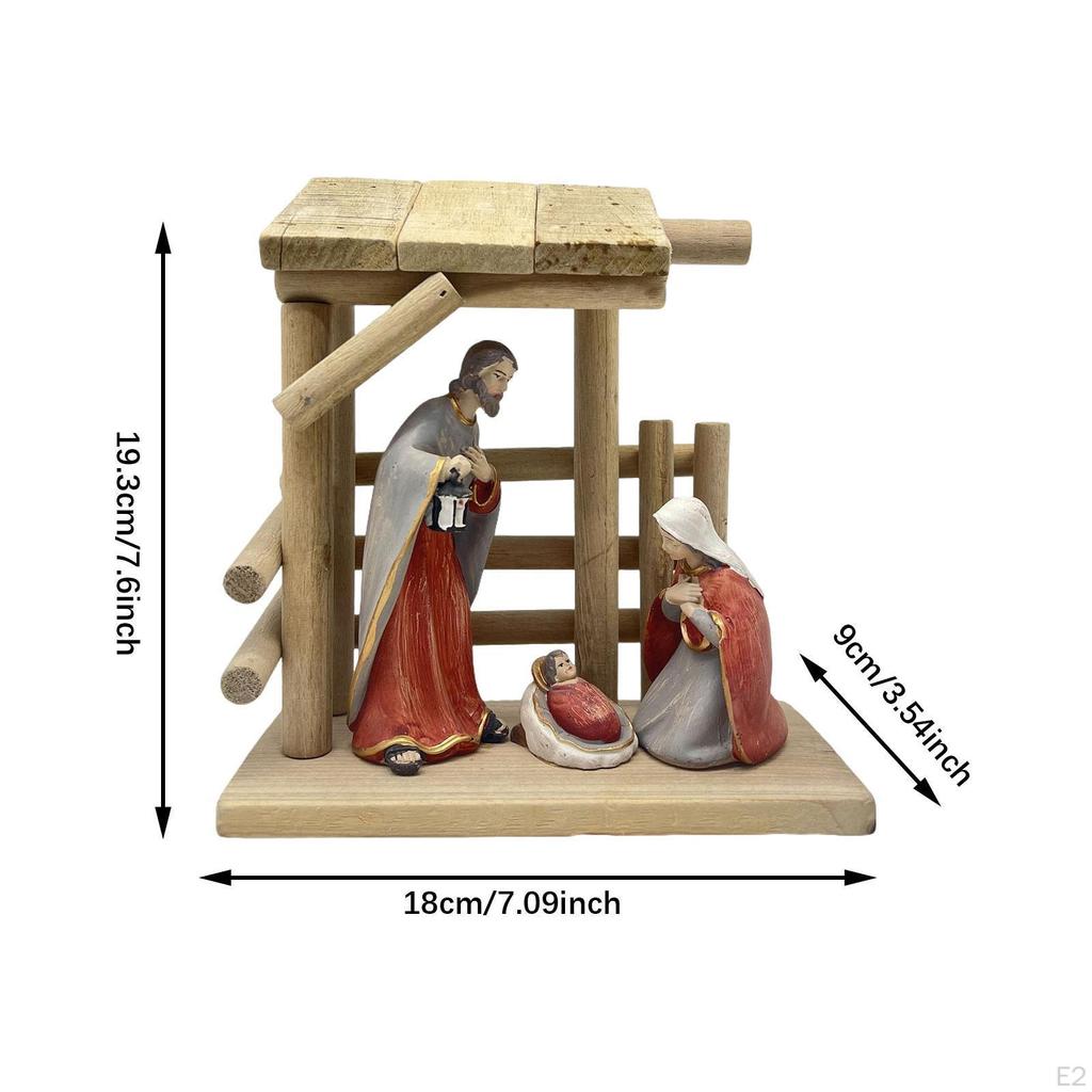 Рождественская статуэтка, украшение для молитвы, настольная фигурка, Святое семейство