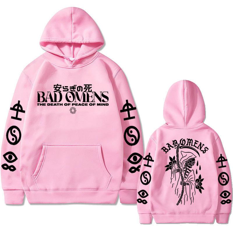 Bad Omens Band Tour American Music Print Hoodie Fashion Long Sleeve Sweatshirts Women Streetwear Pullovers Sudaderas