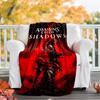 1pc Assassin's Creed Theme Blanket - Digital Print, Polyester, Cozy for All Seasons, Perfect for Outdoor, and Travel