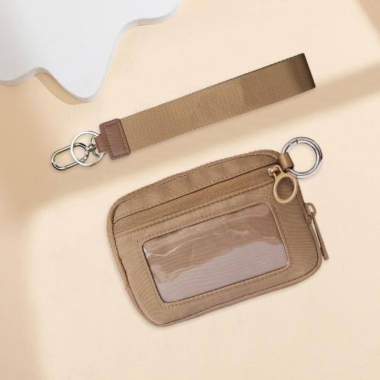 Мини-кошелек с поясным ремнем и держателем для карточек с кольцом для ключей, сумка для хранения большой емкости