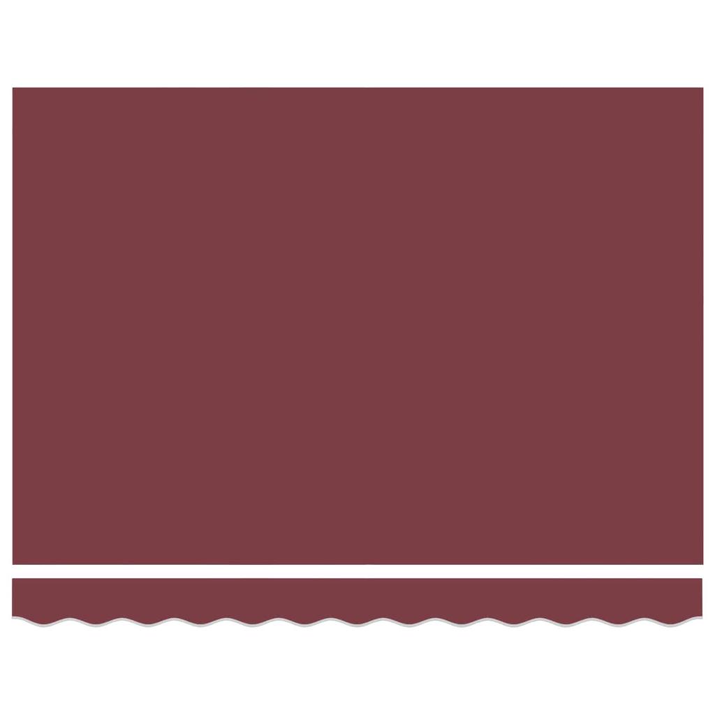 Electric Retractable Awning Burgundy and White 3.5 x 2 m
