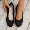 20252025 весна новый европейский и американский внешнеторговый большой размер тупой носок плоская подошва туфли женские туфли Doudou спортивные и повседневные туфли