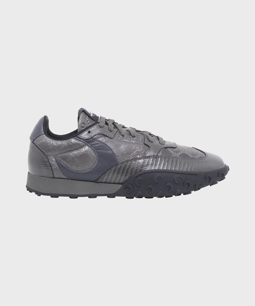 Marine Serre (W) Lizard Printed Leather Ms Rise Anthracite