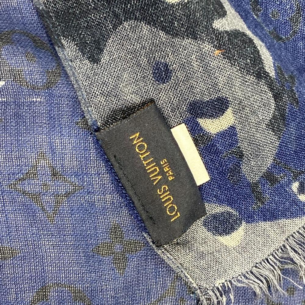 Louis Vuitton MP2546 Monogram camouflage Stole / Shawl Fringe scarf
