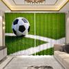 2 шт. Футбольный принт занавески для спальни гостиной от пола до потолка оконные занавески большого размера полупрозрачные шторы