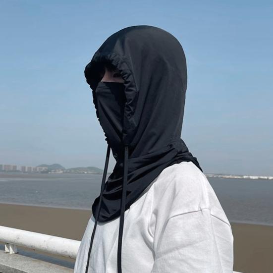 Летний мужской головной убор, широкополая шляпа от солнца Ice Silk с защитой UPF 50, регулируемая посадка, 3 в 1, защита шеи для верховой езды, солнцезащитная шляпа