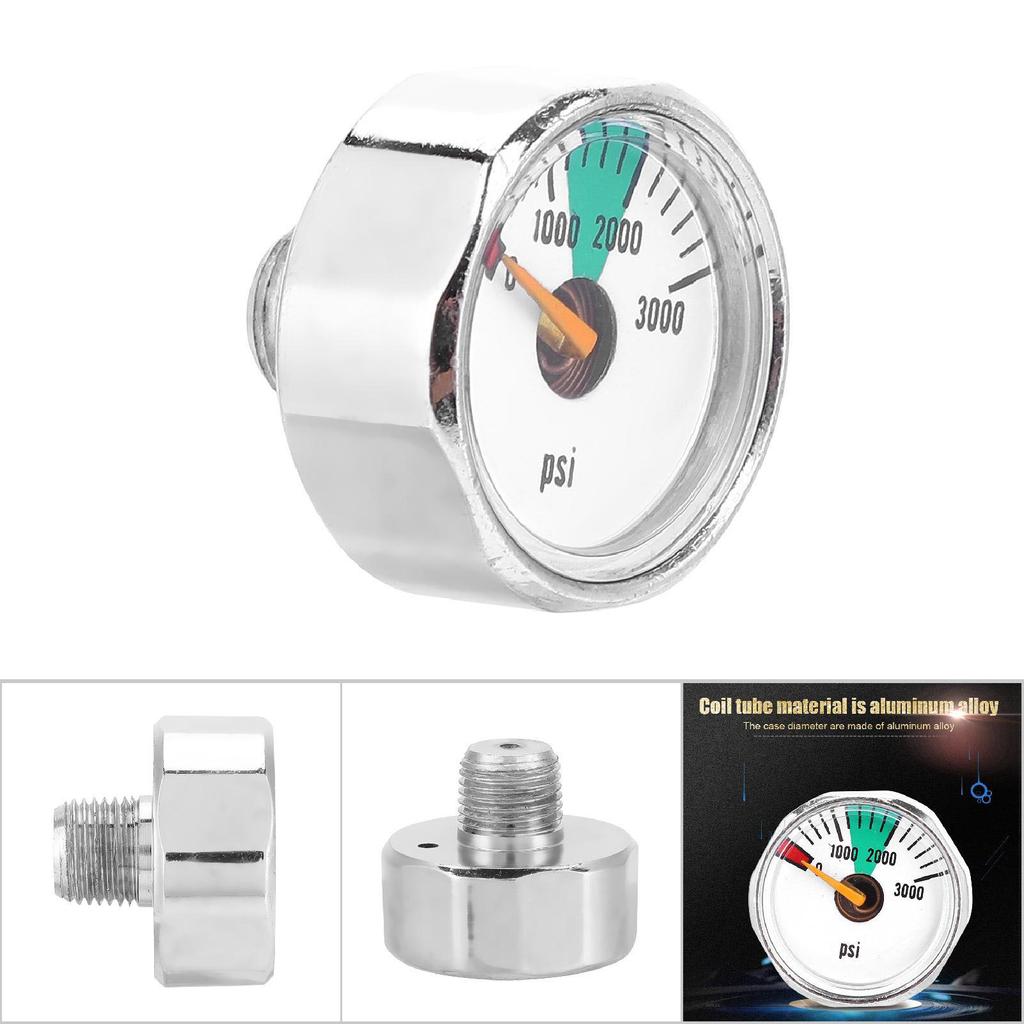 1/8NPT микро мини манометр для пейнтбольной PCP пневматической винтовки 3000psi