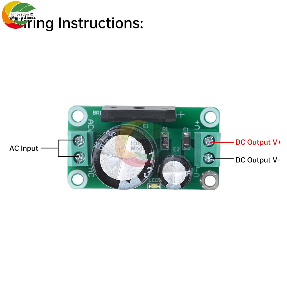 4700uF AC 35V 8A Single Power Supply Module Rectifier Filter Board Unregulated Power Supply Board Amplifier Power Supply Board