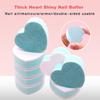 Dual-Sided Heart-Shaped Nail File Sponge Block - High Elasticity and Polishing