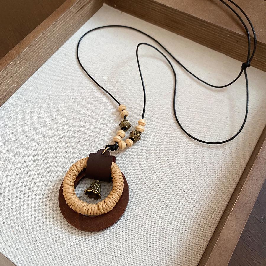 Минималистичное регулируемое акриловое геометрическое ожерелье - Универсальная модная цепочка для свитера