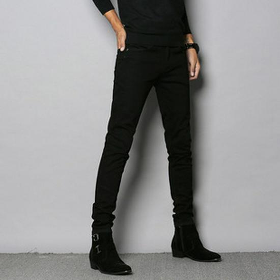 Men's Elastic Straight Leg Jeans - Loose Fit Business Casual - Spring & Autumn