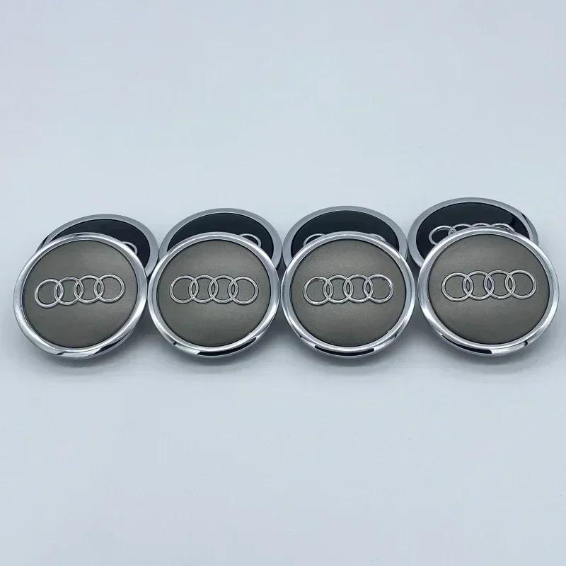 Hub Caps Hot For qaz24 4P 60/61/68/69mm For qaz24  Alloy Wheel Centre Caps Hubs Dust Covers qaz24 A3 8L  8P A4 B5  B6  B7 A6 C5