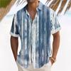 Гавайская рубашка для мужчин, мужские винтажные рубашки для боулинга на пуговицах, летняя пляжная рубашка с коротким рукавом