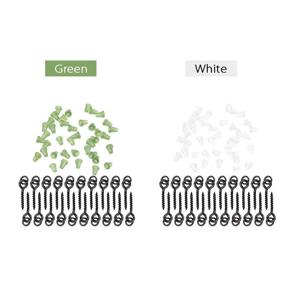 20 шт. резьбовые бойловые винты для насадки, 40 шт. стопоры для крючка, стопоры для бойлов, стопор для рыболовного крючка, блочные бусины, карповая рыбалка