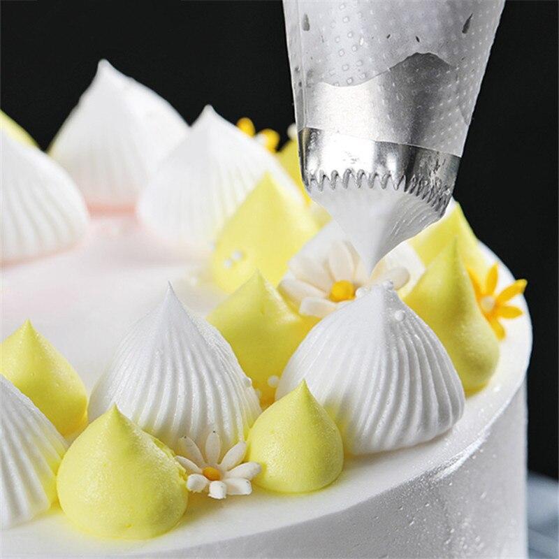 4pcs Square Cake Design Cream Tips Pastrys Nozzles Pastry Icing Piping Fondant Cake Decorating Tool