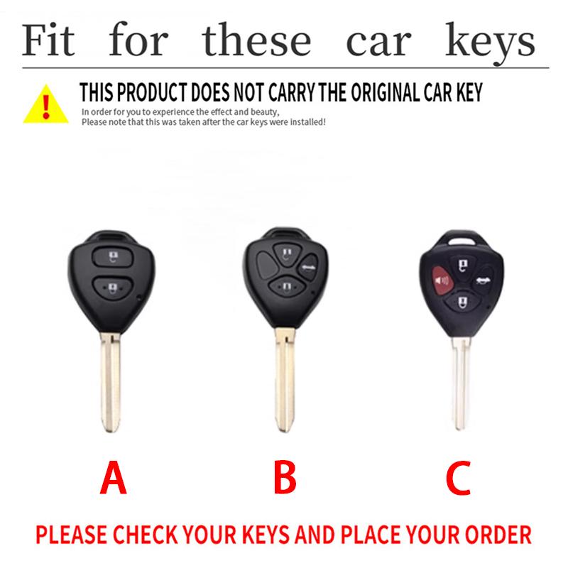 Чехол-брелок из ABS-пластика и карбона для Toyota Camry 2007 2008 2009 2010 Avalon Corolla Matrix Rav4 Venza Yaris