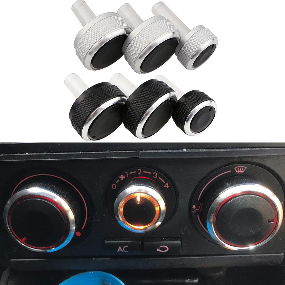 Aluminum Alloy Air Conditioning Knob AC Knob Heat Control Button for VW Passat B5 GOLF 4 MK4 Bora Auto Accessories