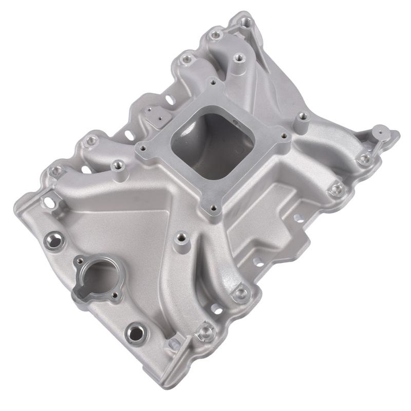 AP02 Single Plane Silver Aluminum LowRise Intake Manifold fFor Oldsmobile 400 425 455 R4150