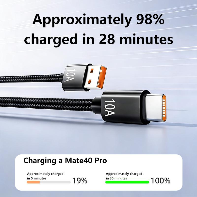 Новый 10А 240 Вт Супербыстрый Зарядный Type C Кабель Usb Передача Данных Дата-Кабель Для Xiaomi Redmi Huawei 0.3/1/1.5/2/3 м