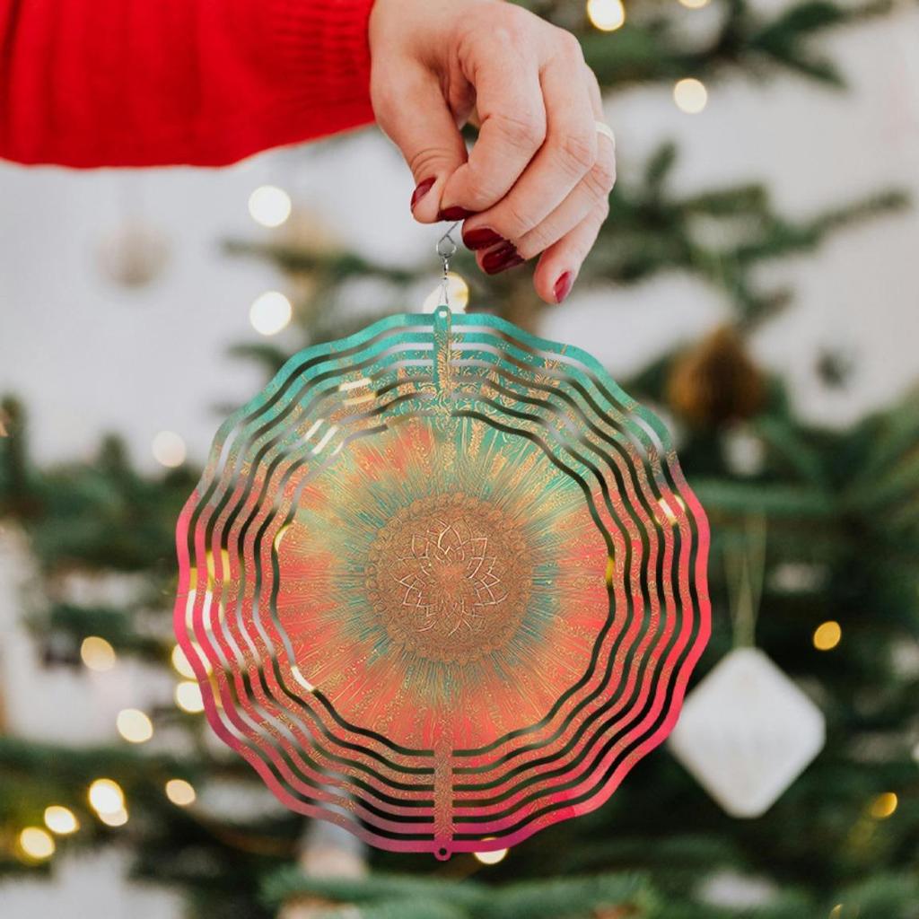 10-дюймовый подвесной ветряной спиннер с крючком, вращающимся на 360 градусов, динамичный художественный дизайн для декора сада, балкона, элегантная идея для подарка