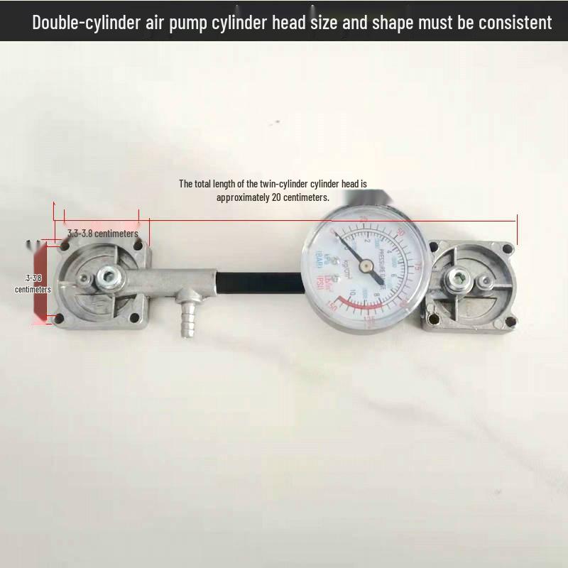 Electric Car Air Pump with Pressure Gauge & Dual Cylinder Options