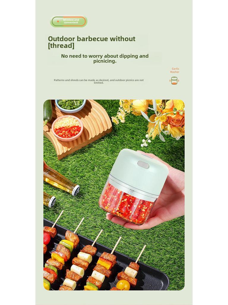 Электрический USB-зарядный мини-чесночница-пресс для дома