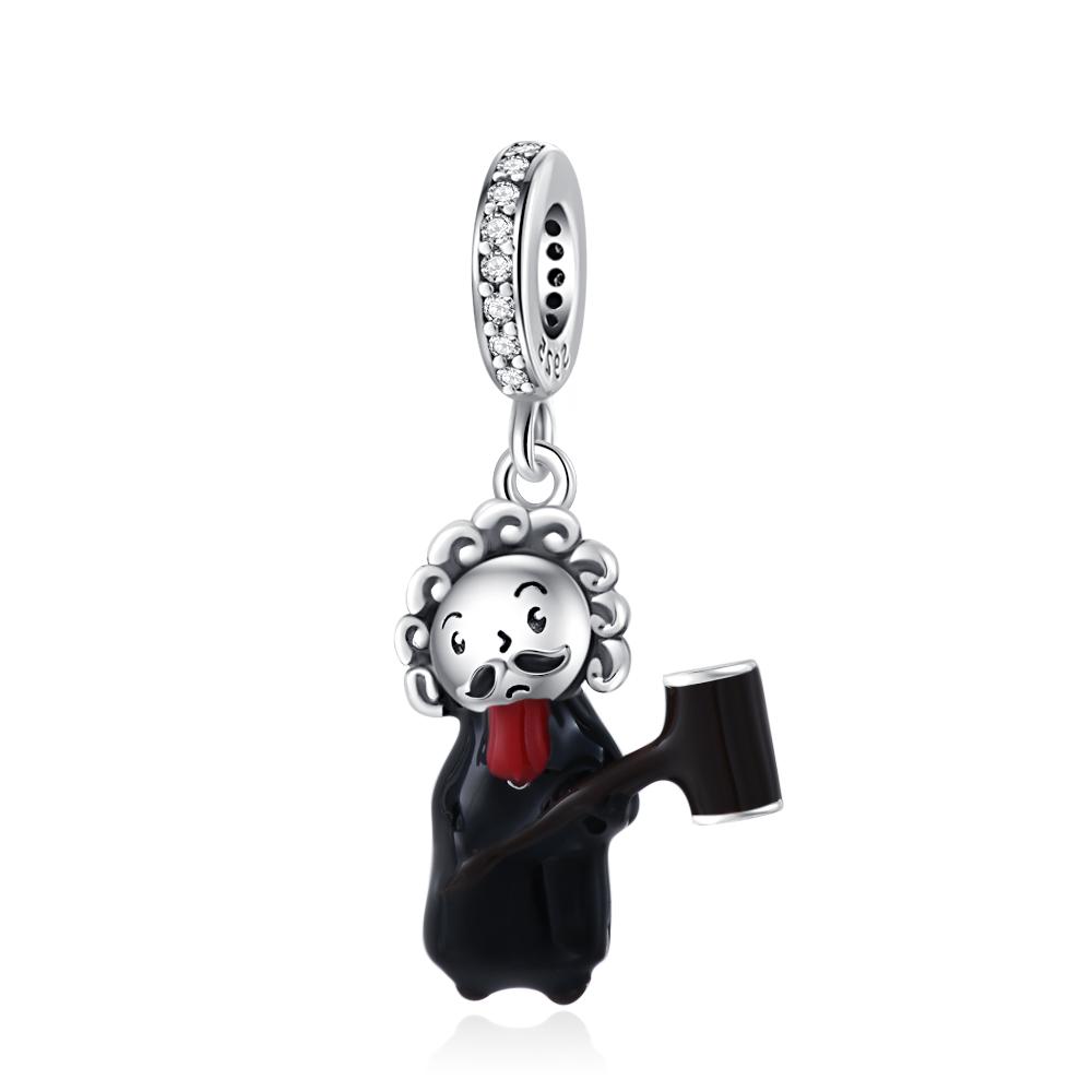 Новый медный кулон-череп Джокера на День Всех Святых, подвеска-брелок, бусина, подходит для оригинальных браслетов с подвесками, ювелирные аксессуары