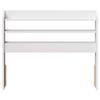 VidaXL Tête de lit avec étagères blanc 90 cm bois massif de pin, tête de lit en bois, tête de lit avec rangement, tête de 850963