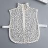 Perfect Match Vintage Lace Floral Shirt Blouse Detachable Collar Female Removable Sweater Half Shirt Clothing Accessories Solid Neck Collar