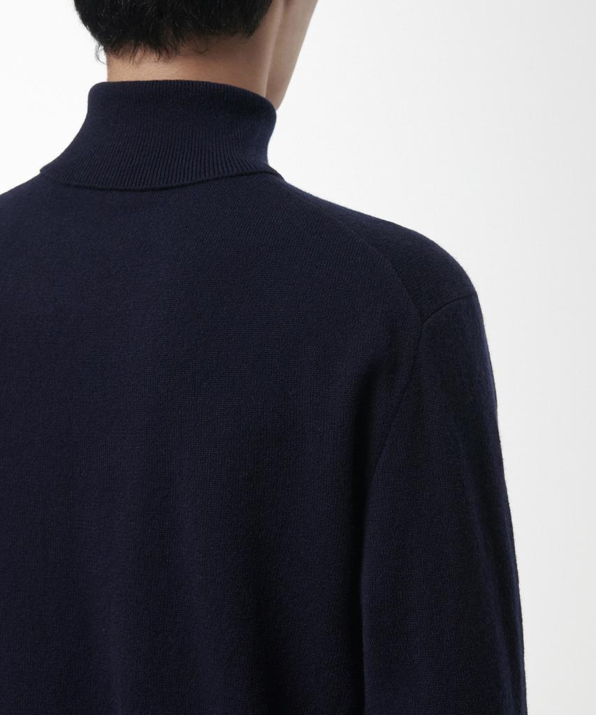 MUSINSA STANDARD [Premium] 100% Cashmere Turtleneck Knit [Navy]