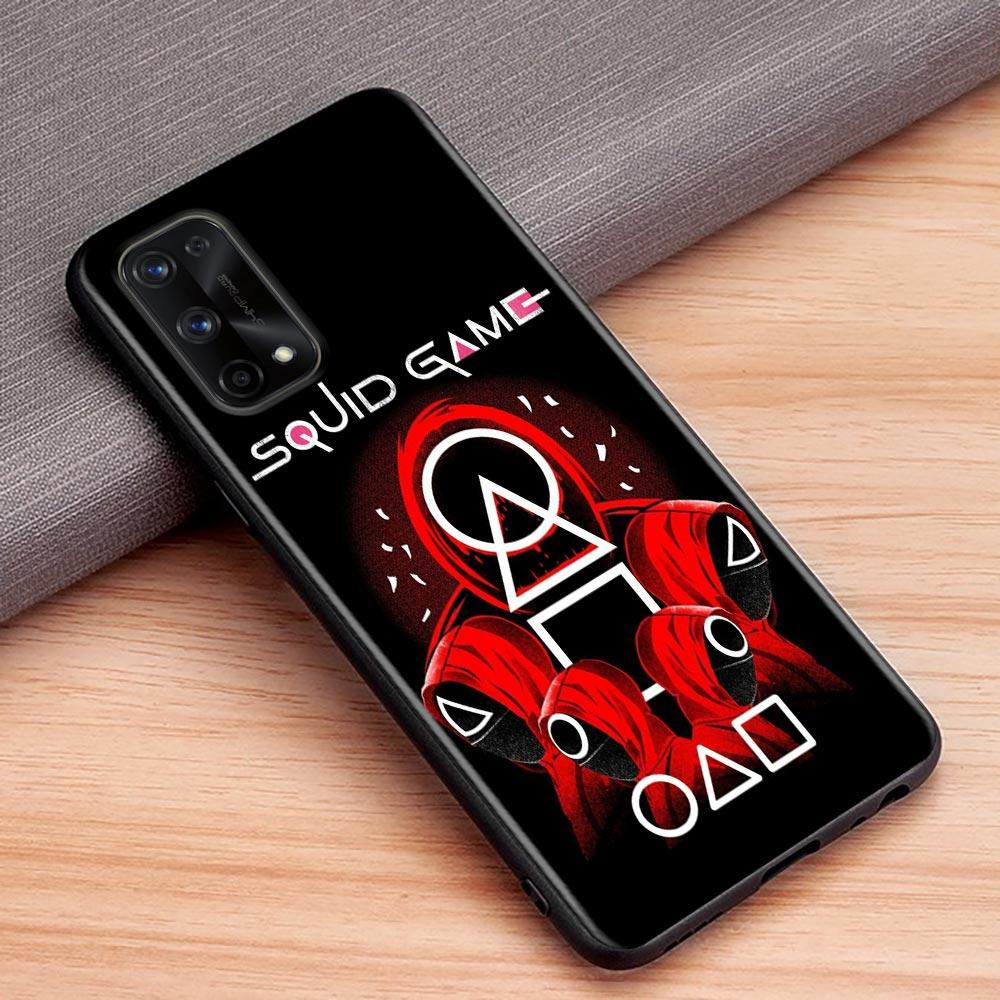 Чехол с милым кальмаром для игрового телевизора, красный, зеленый, для Realme C21Y C21 C25 C20 C15 C12 C11 C1 GT Master Neo Neo2 5G Funda Capa, силиконовый мягкий чехол